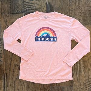 Patagonia Capilene cool daily long sleeve UV rainbow shirt